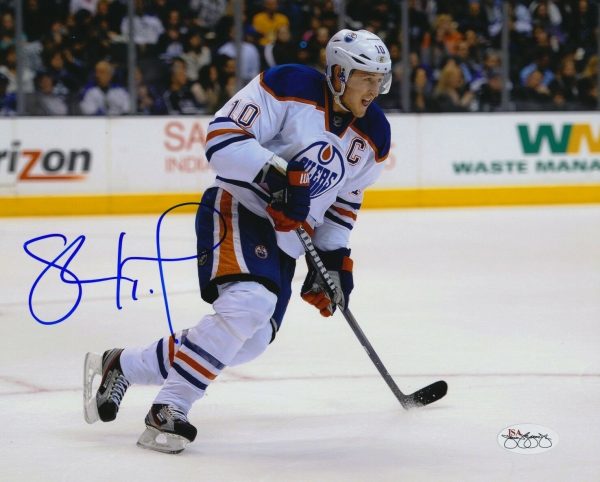 Shawn Horcoff Autographed Edmonton Oilers 8x10 Photo w/JSA COA