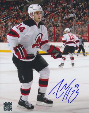 Marek Zidlicky New Jersey Devils Autographed/signed Devils Logo