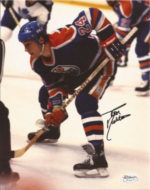 Tom Roulston Edmonton Oilers Autographed 8x10 Photograph w/JSA COA