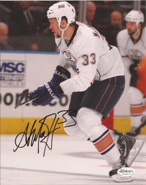 Steve MacIntyre Edmonton Oilers Autographed Signed 8x10 Photograph w/JSA COA