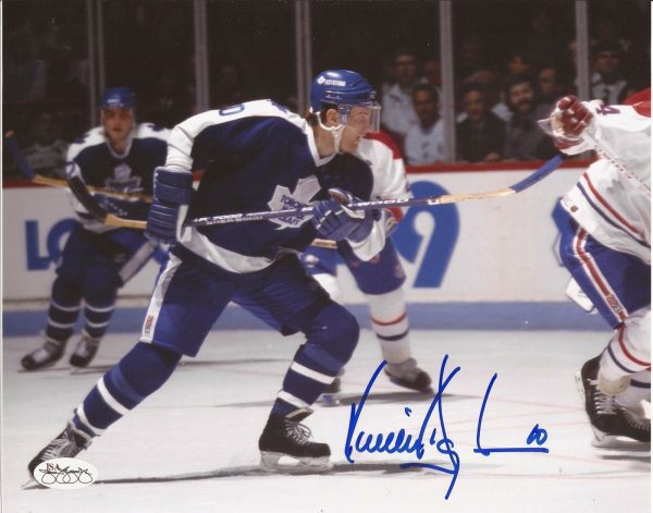 Vincent Damphousse Toronto Maple Leafs Autographed 8x10 Photo W/JSA COA