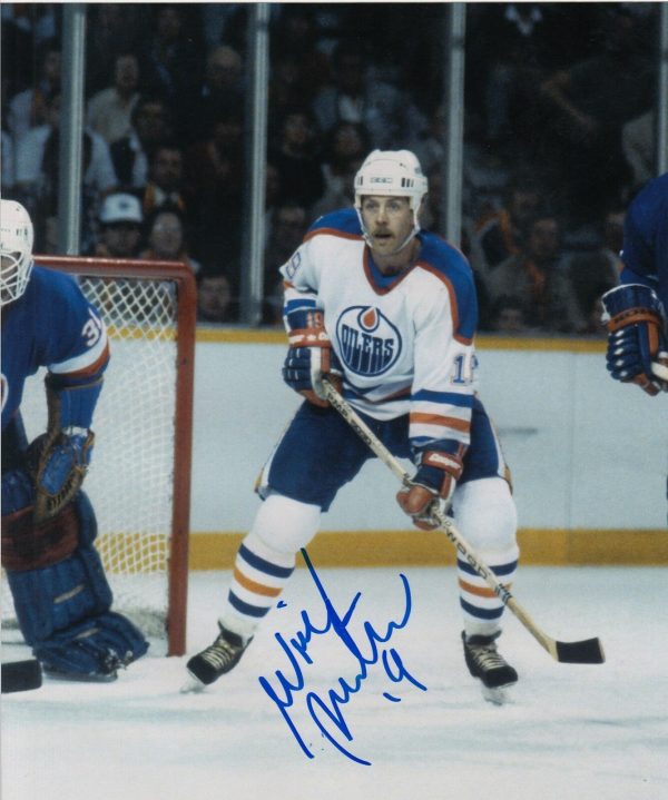 Willy Lindstrom Edmonton Oilers Autographed Signed 8x10 Photograph w/COA