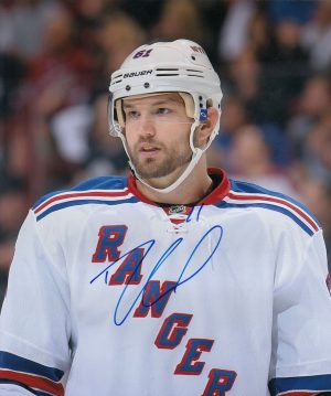 Andy Bathgate autographed signed 8x10 photo NHL New York Rangers PSA COA
