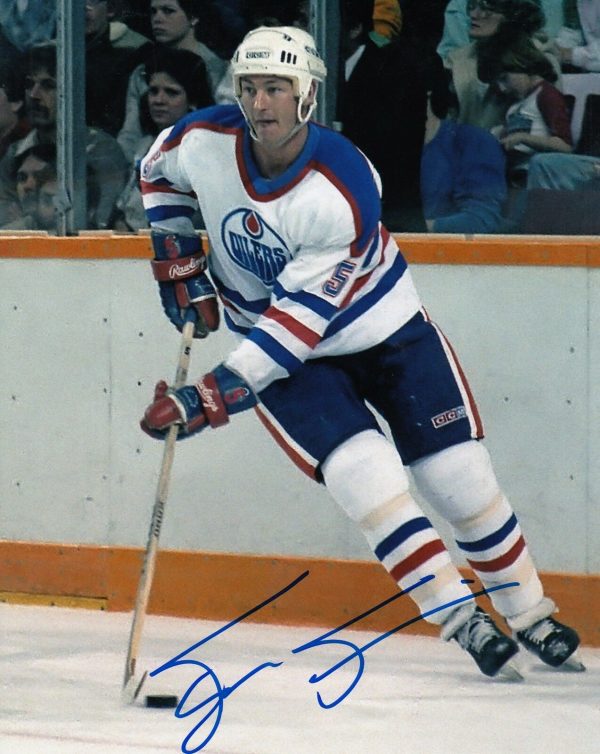 Steve Smith Edmonton Oilers Autographed Signed 8x10 Photograph w/COA