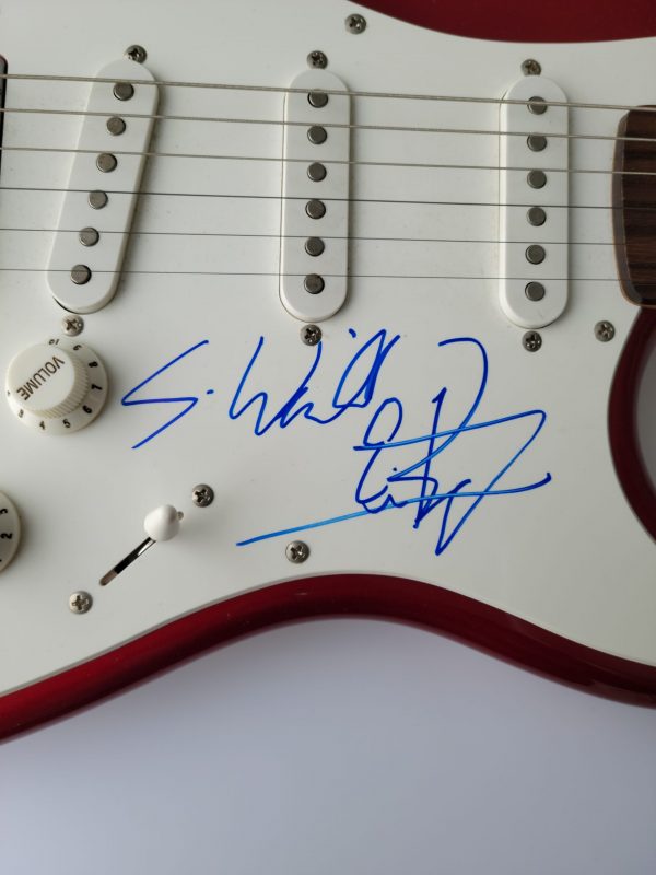 Stone Temple Pilots Autographed Squier Guitar (Autographed By All 5 Members Including Scott Weiland) JSA COA