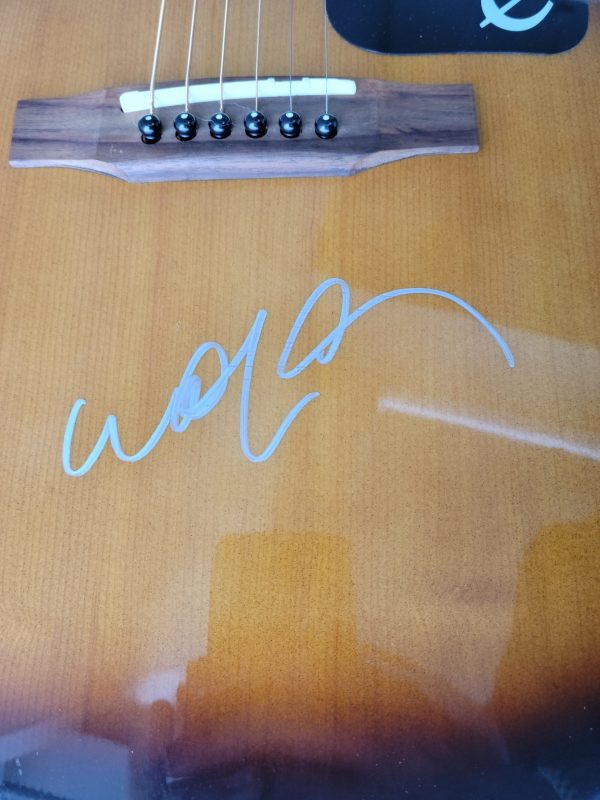 Willie Nelson Autographed Acoustic Guitar (JSA COA)