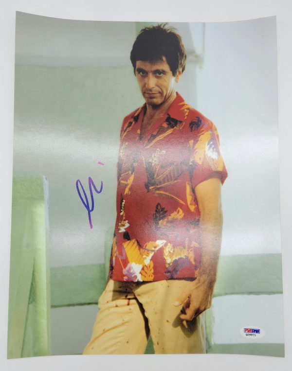 Al Pacino Scarface Autographed 11X14 Photo w/ PSA COA
