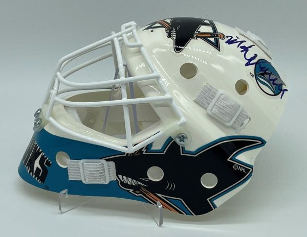 Mike Vernon Signed Mini Helmet - San Jose Sharks - Center Ice Autographs