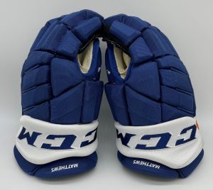 Auston Matthews Game Used Gloves - Maple Leafs - CCM