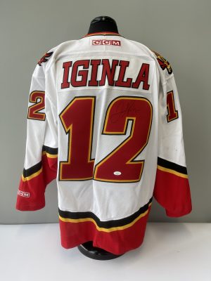 Jarome Iginla Flames Authenticated JSA Autographed Jersey #12