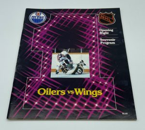 1979-80 Edmonton Oilers VS Detroit Red Wings Opening Night Souvenir Program