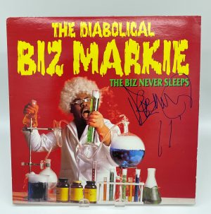Biz Markie - The Biz Never Sleeps Signed Vinyl Record (JSA)