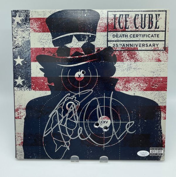 Ice Cube - Death Certificate 25th Anniversary Signed Vinyl Record (JSA)