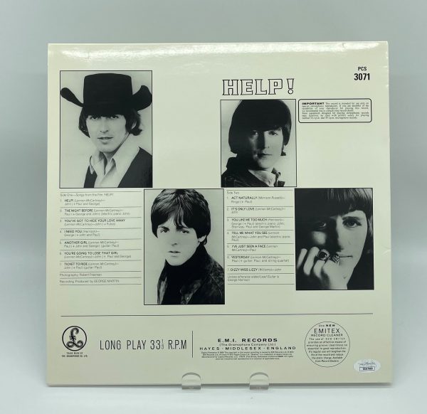 The Beatles - Help (Paul McCartney) Signed Vinyl Record (JSA)