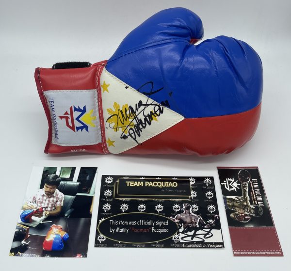 Manny Pacquiao Team Pacquiao Signed Boxing Glove w/COA