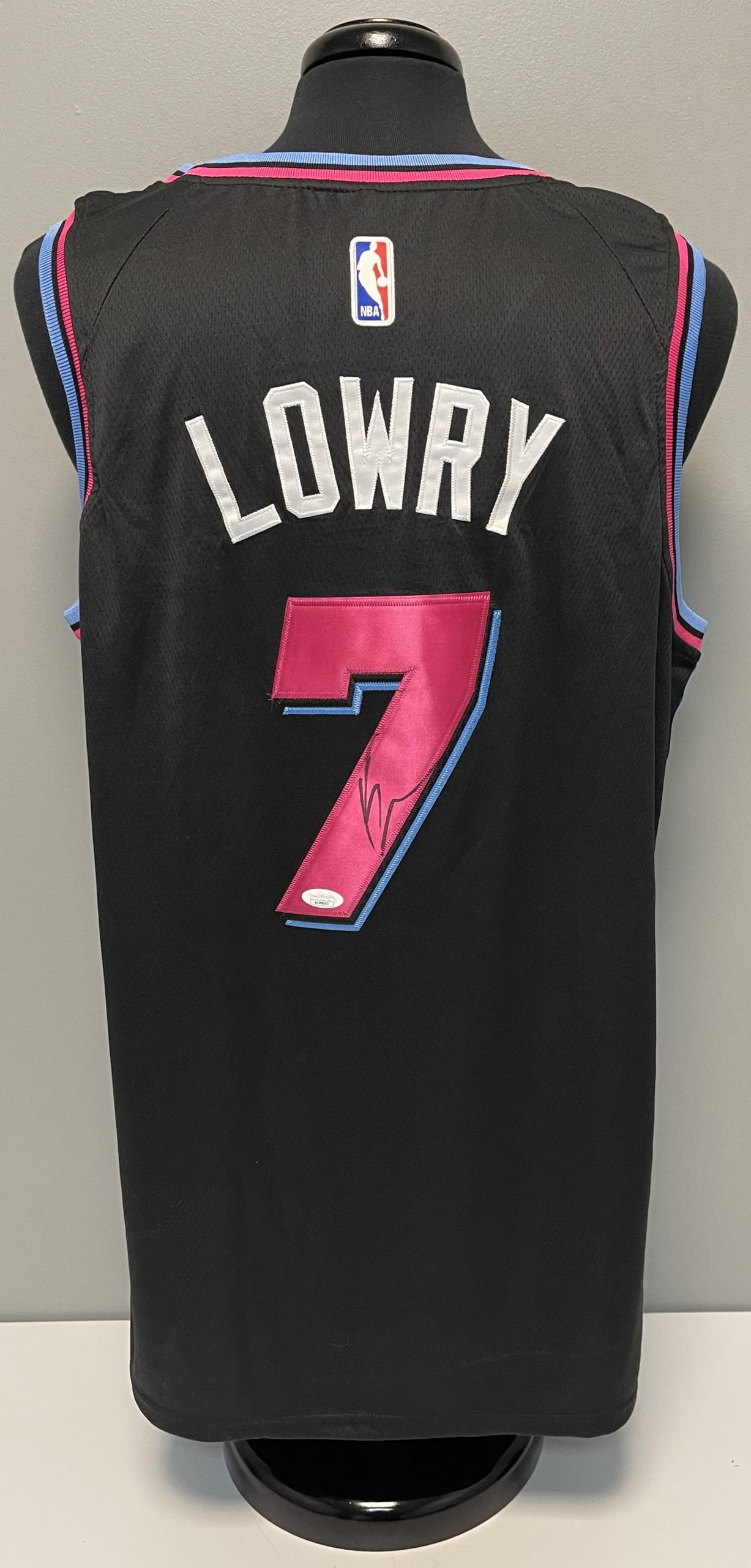 Kyle Lowry Miami Heat Signed Jersey w/JSA COA