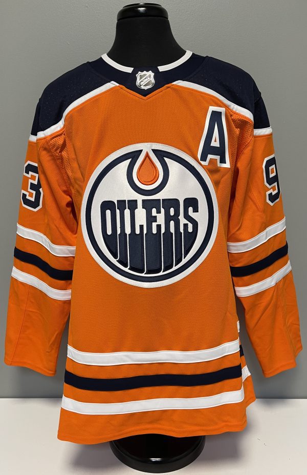 Ryan Nugent-Hopkins Oilers Adidas Signed Jersey w/AJ COA