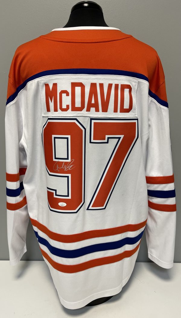 Connor McDavid Oilers Adidas Signed Jersey w/JSA COA