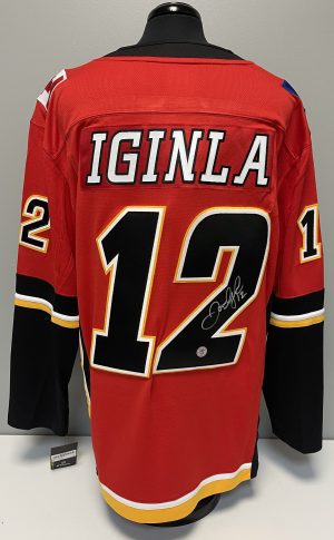 Jarome Iginla Signed Fanatics Calgary Flames Jersey w/AJ COA