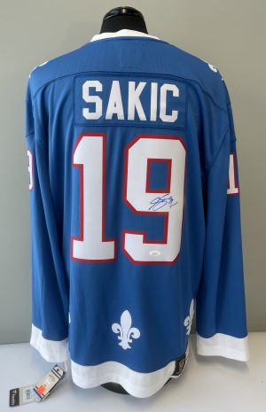 Joe Sakic Nordiques Authenticated JSA Autographed Jersey #19