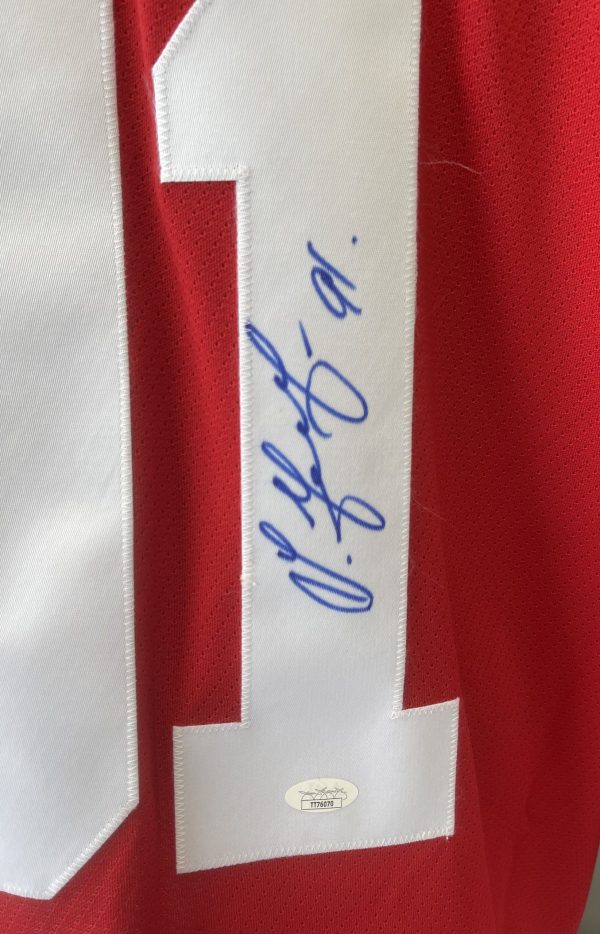 Sergei Fedorov Red Wings Authenticated JSA Autographed Jersey #91