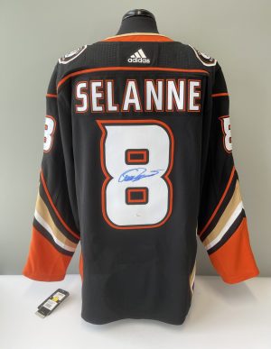 Teemu Selanne Ducks Authenticated JSA Autographed Jersey #8