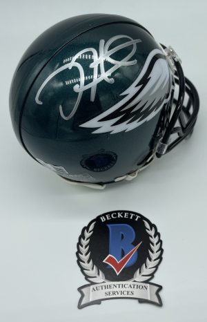 Jalen Hurts Eagles Official NFL Signed Mini Helmet w/Beckett COA