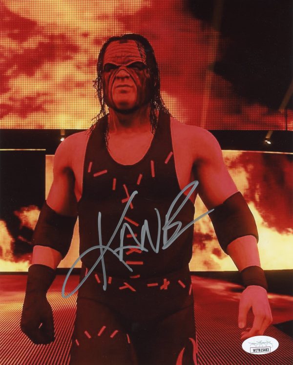 Kane WWE Autographed 8x10 Photo w/JSA COA