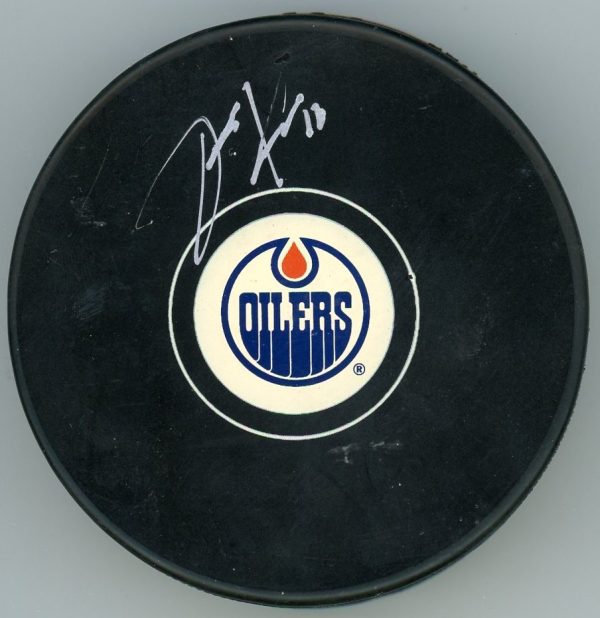 Jari Kurri Edmonton Oilers Signed Puck w/COA