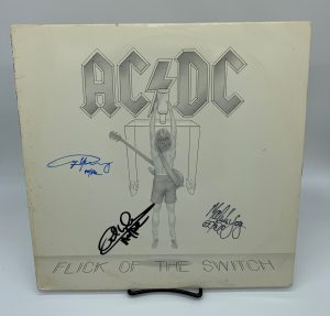 ACDC - Flick Of The Switch Signed Vinyl Record (JSA)