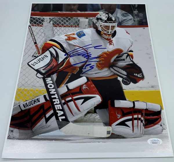 Miikka Kiprusoff Calgary Flames Autographed 11x14 Photo w/ JSA COA