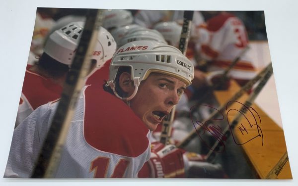 Theoren Fleury Calgary Flames Autographed 11x14 Photo w/ COA
