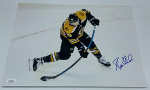 David Pastrnak Boston Bruins Autographed 11x14 Photo w/ JSA COA