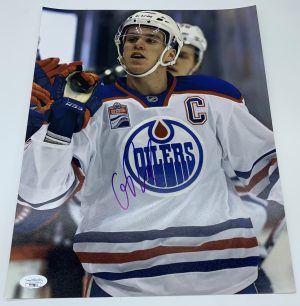 Connor McDavid Edmonton Oilers Autographed 11x14 Photo w/ JSA COA
