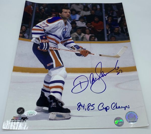 Dave Semenko Edmonton Oilers Autographed 11x14 Photo w/ JSA COA