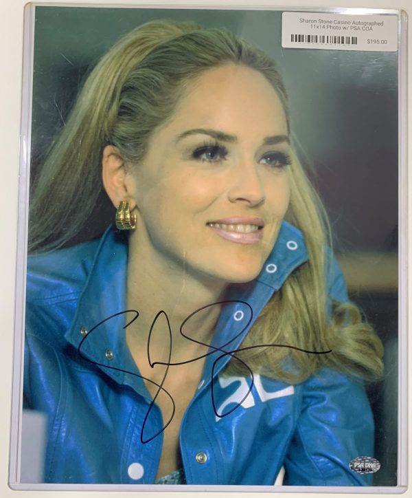 Sharon Stone Casino Autographed 11x14 Photo w/ PSA COA