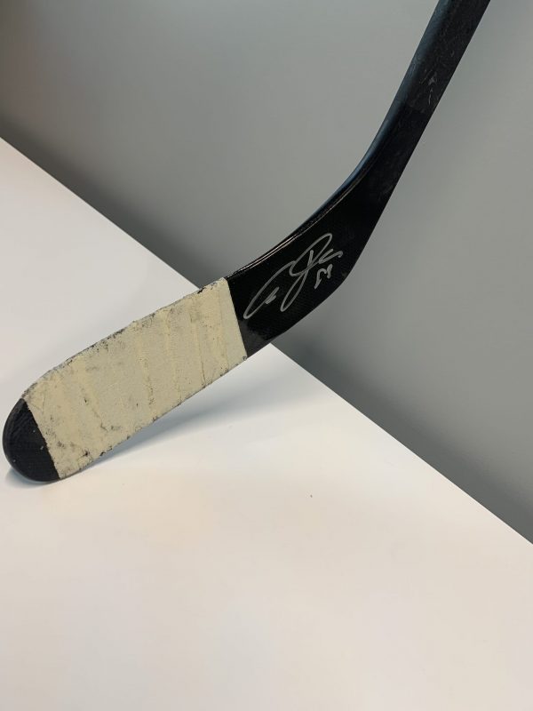 Ales Hemsky Oilers Bauer Autographed Game Used Stick