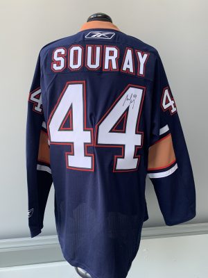 Sheldon Souray Oilers Autographed Jersey W/ COA
