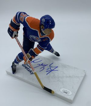 Wayne Gretzky Signed McFarlane Figure (Blue/Orange) w/JSA COA