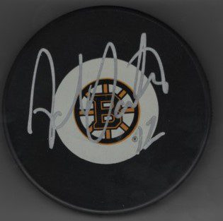 Adam Oates Bruins Autographed Hockey Puck w/COA
