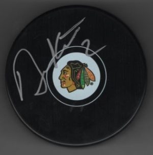Duncan Keith Blackhawks Autographed Hockey Puck w/COA