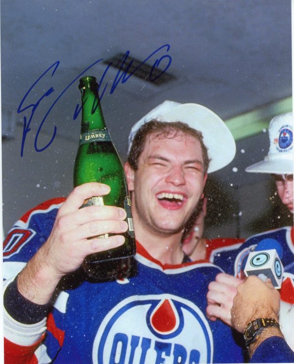 Esa Tikkanen Oilers Autographed 8x10 Photo W/ COA