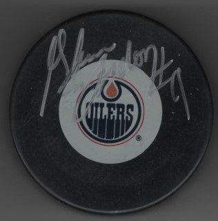Glenn Anderson Oilers Autographed Hockey Puck w/COA
