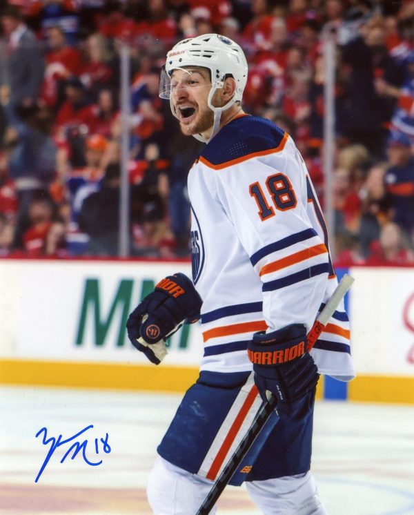 Zach Hyman Oilers Autographed 8x10 Photo W/ COA 2