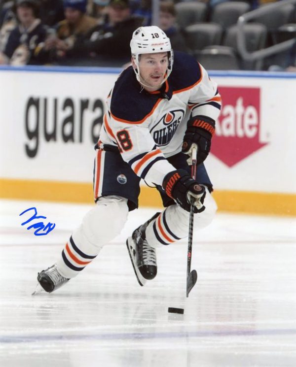 Zach Hyman Oilers Autographed 8x10 Photo W/ COA