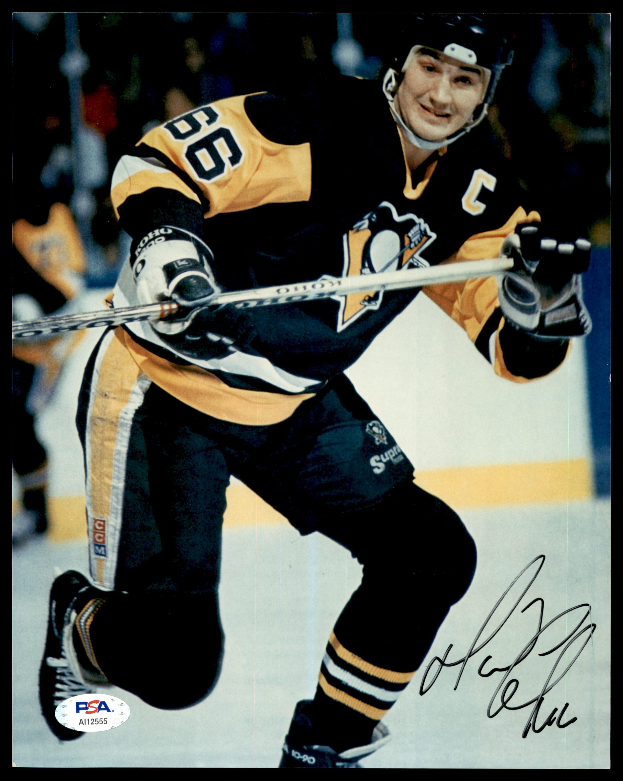 Mario Lemieux Pittsburgh Penguins Autographed Retro KOHO Authentic