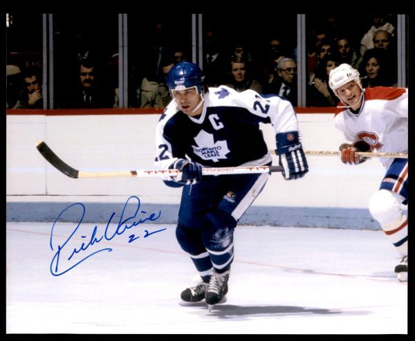 Rick Vaive Maple Leafs Autographed Signed 8×10 Photo w/COA