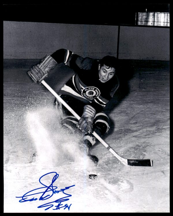 Fred Saskamoose Chicago Blackhawks Autographed Signed 8×10 Photo w/COA