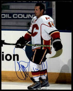 Theoren Fleury Calgary Flames Autographed Signed 8×10 Photo w/COA
