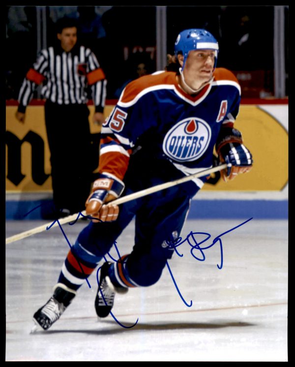 Petr Klima Edmonton Oilers COA Autographed 8x10 Photo
